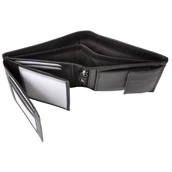 Alassio JU-42245 tegnebog 12x9,5x2,5 cm læder sort