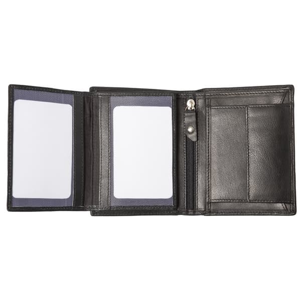 Alassio JU-42245 tegnebog 12x9,5x2,5 cm læder sort