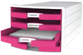 Miniatyrbillede 2 af 2: HAN HA-1013-56 Kommode Impuls Med 4 åbne skuffer Pink