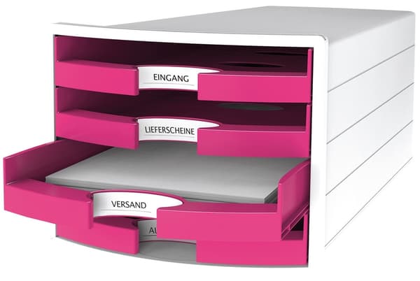 HAN HA-1013-56 Kommode Impuls Med 4 åbne skuffer Pink