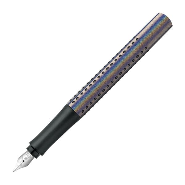 Faber Castell FC-140842 Reservoarpenna Faber-Castell Grip Glam M Silver