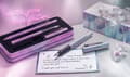 Miniatyrbild 6 av 7: Faber Castell FC-140844 Reservoarpenna Faber-Castell Grip Glam M Pearl
