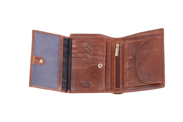 Juscha JU-42221 Plånbok Mika Brown RFID 13,5x11x3,5cm