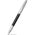 Miniatyrbillede 1 af 3: Sheaffer SF-E1931351 Rollerball 100 m blank sort tønde børstet krom hætte Nikkelbelagt
