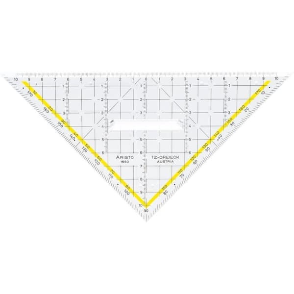 Aristo AR-18100B 3-i-1 Geocover Sæt Basic Geocover/Geo Trekant/Skilttrekant Rød