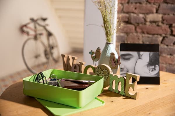 HAN HA-1110-80 Smart organizer Allison Box med indre skal og låg Limegrøn, stabelbar