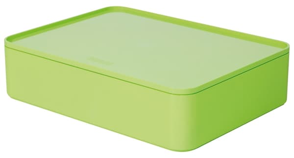 HAN HA-1110-80 Smart organizer Allison Box med indre skal og låg Limegrøn, stabelbar