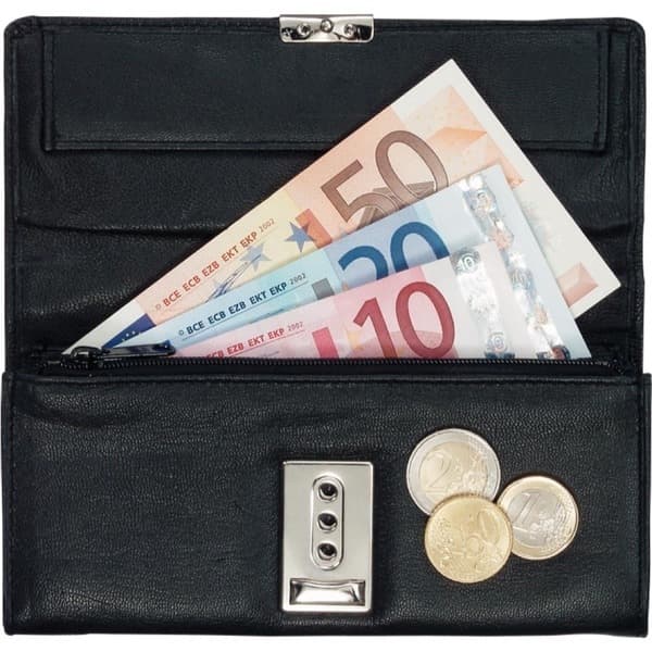 Alassio Waiter Wallet Nappa Läder Svart