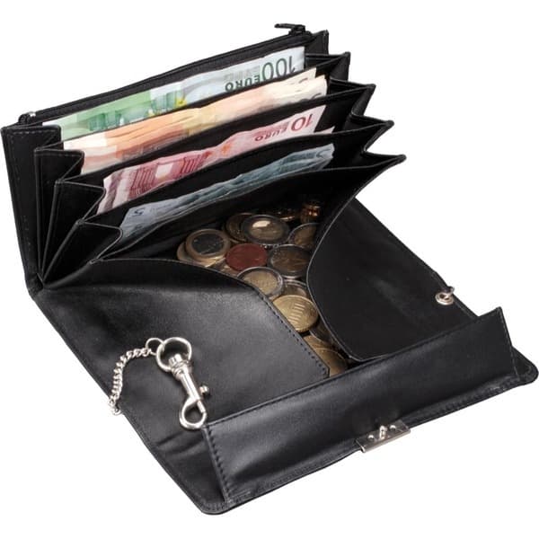 Alassio Waiter Wallet Nappa Läder Svart