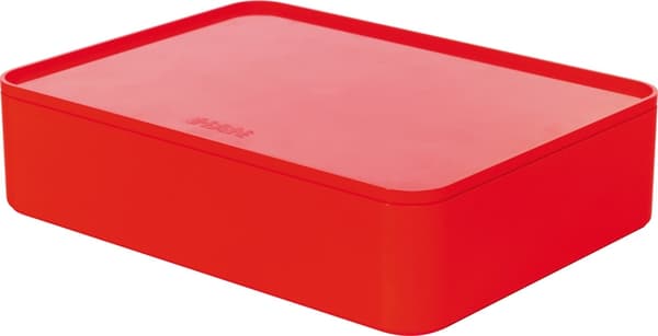 HAN HA-1110-17 Smart organizer Allison Box med indre skal og låg Kirsebærrød, stabelbar