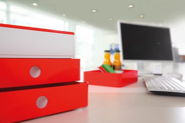 HAN HA-1110-12 Smart Organizer Allison Box med indvendig skal og låg Snehvide, stabelbar