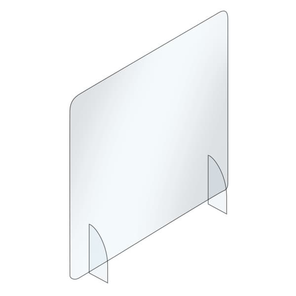 Seco SE-ASCREEN600 Skillevæg 60x60cm Uden Åbning. Akryl