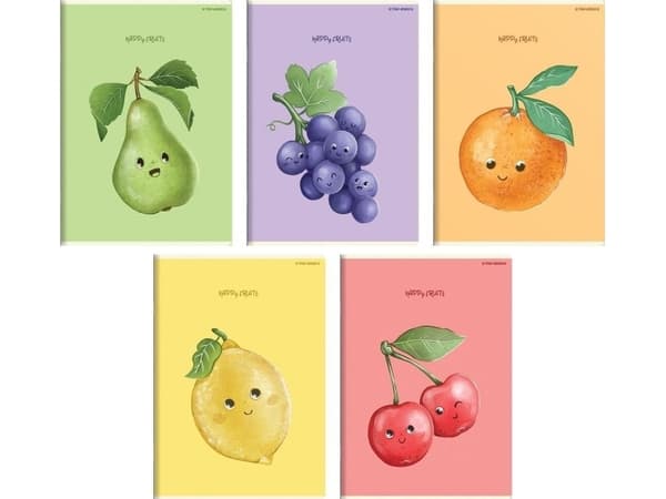 Top 2000 Zeszyt A5/32K kratka Fruits (10szt) TOP2000