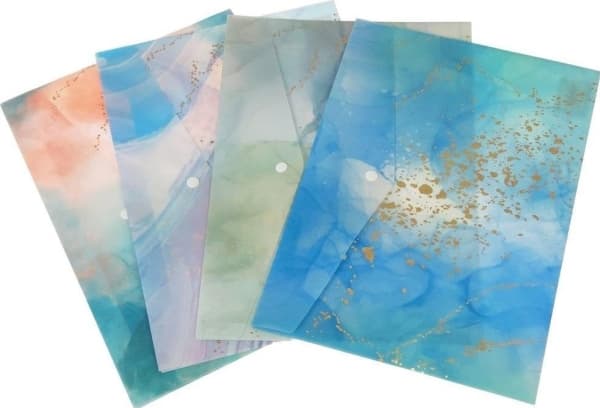 A4 plastic folder with rivet closure (12pcs)