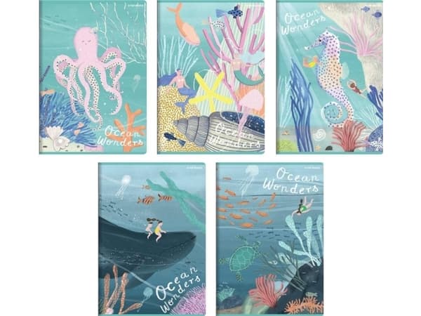 Top 2000 Notebook A5/32K line Ocean (10 st) TOP2000