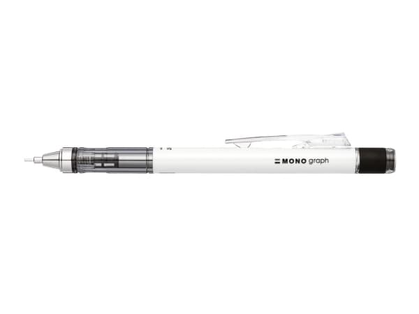 Tombow MONO graph, Vit, Plast, Vit, 0,7 mm, Rund, Plast