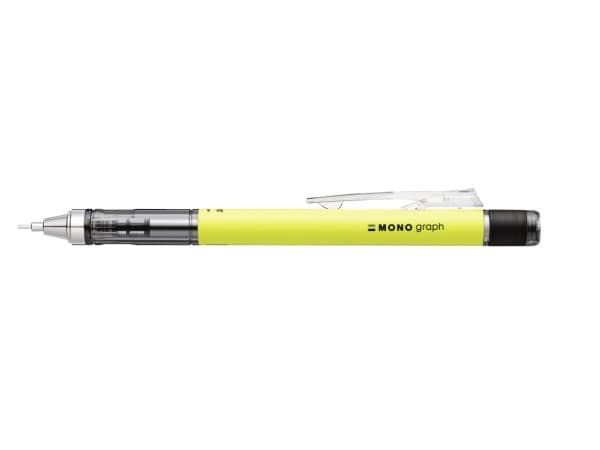 Tombow MONO graph, Gul, Plast, Vit, 0,7 mm, Rund, Plast