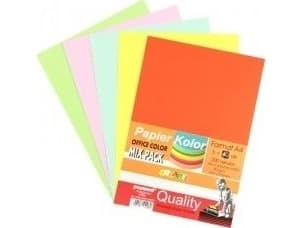 Polsirhurt Xerox-papper A4 80g blandade färger 200 ark