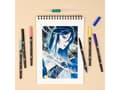 Miniatyrbild 3 av 5: Tombow ABT-6P-MANGA-FLOWER, Beige, Blå, Brun, Grön, Rosa, Gul, Svart, ABT-817, -910, -985, -158, -528, -N4907, -025, -912, -761, -899, 6 färger, Pens