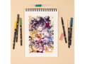 Miniatyrbild 4 av 5: Tombow ABT-6P-MANGA-FLOWER, Beige, Blå, Brun, Grön, Rosa, Gul, Svart, ABT-817, -910, -985, -158, -528, -N4907, -025, -912, -761, -899, 6 färger, Pens