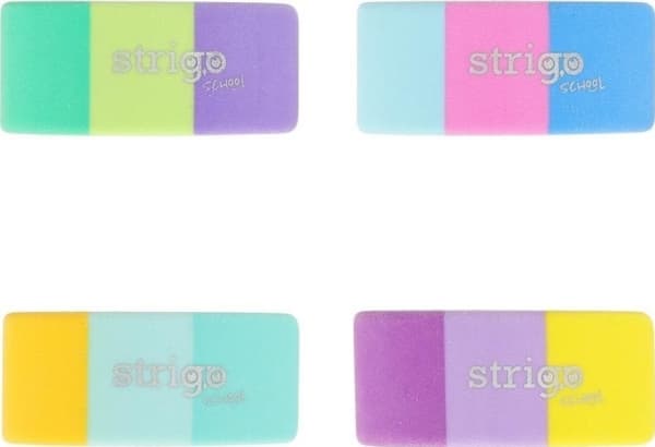 Färg suddgummi (36st) STRIGO