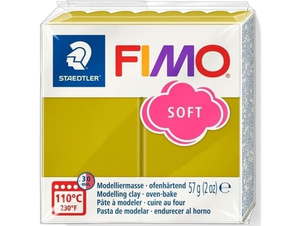Staedtler FIMO 8020-T51, Modelleringsleire for barn, Leire, Grønn, Hvit