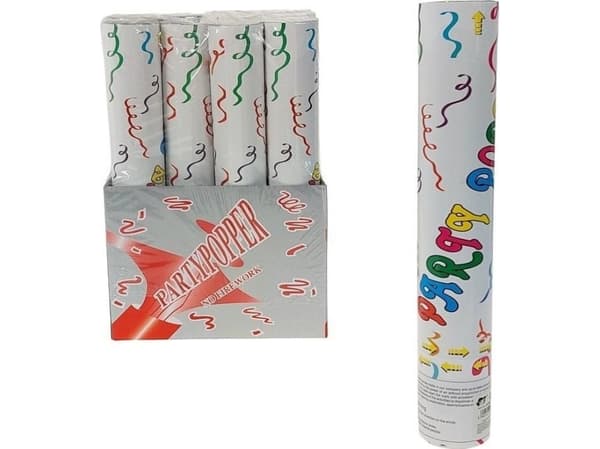 Konfetti putkessa 29cm (12kpl)