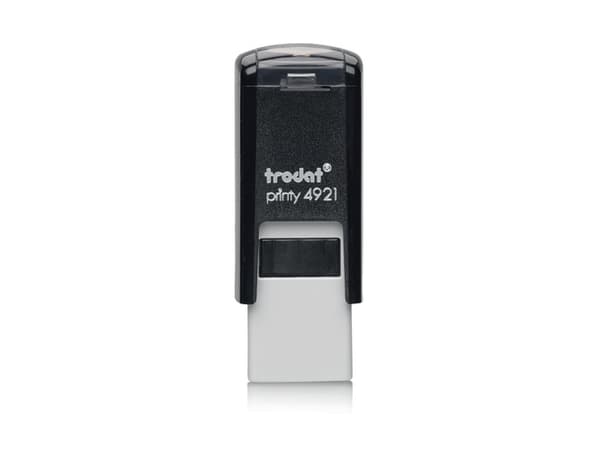 Trodat 4921, Blekkgjør seg selv, Text stamp, Plast, 11 x 11 mm, Sort, Grå, Sort