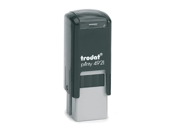 Trodat 4921, Blekkgjør seg selv, Text stamp, Plast, 11 x 11 mm, Sort, Grå, Sort
