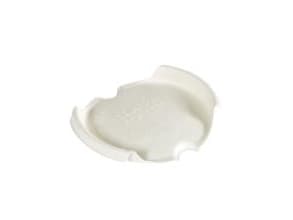 Drikkelåg Liplids Bagasse/Bambus Ø90xH15mm Til Kaffebæger Hvid,50 stk/pk