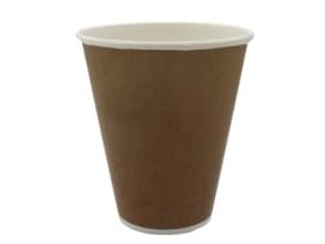 Papbæger Kolddriksbæger 30cl Ø90xH100mm Pap/PE Brun,75 stk/ps - (75 stk.)