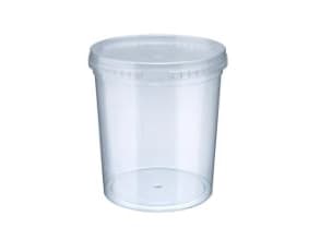 Bøtte 1100ml Ø122x133mm PP 24 stk/ps Klar,24 stk/ps - (24 stk.)