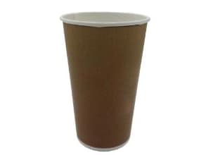 Papbæger Kolddriksbæger 40cl Ø90xH135mm Pap/PE Brun,50 stk/ps - (50 stk.)
