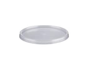 Plastlåg Ø122xH9mm PP Til 1110ml Bøtte 24 stk/ps Klar,24 stk/ps - (24 stk.)