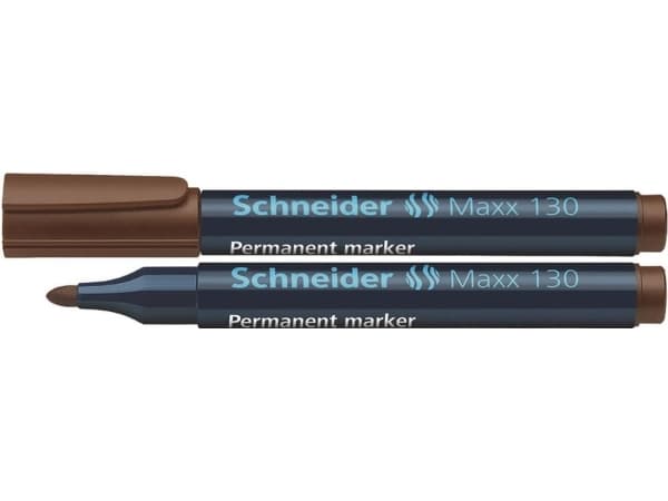 Schneider Maxx 130 permanent tusj, rund, 1-3 mm, brun (4004675038159)