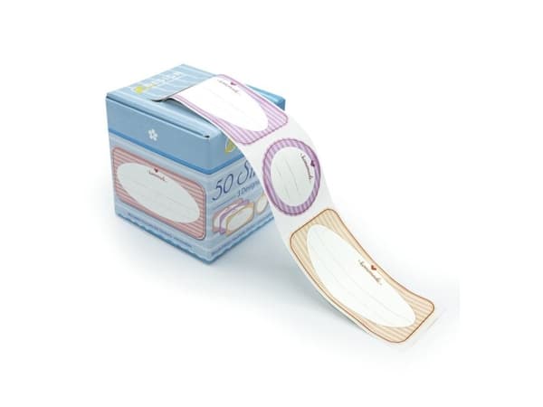 Avery 56820, Oransje, Rosa, Hvit, Gult, Rund/rektangulær, Avtagbar, Papir, 75 mm, 38 mm