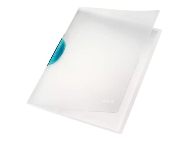 Leitz ColorClip Magic - Klipsfil - for A4 - kapasitet: 30 ark - translucent med lyseblå klips