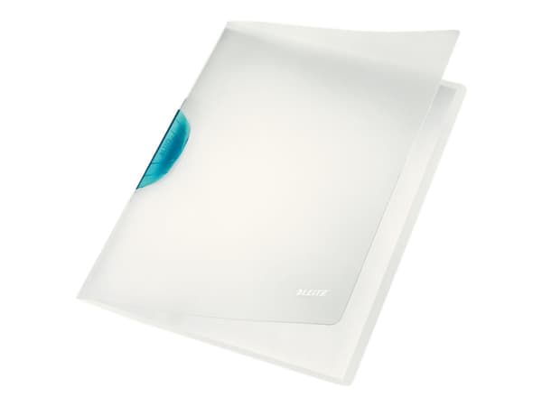 Leitz ColorClip Magic - Klipsfil - for A4 - kapasitet: 30 ark - translucent med lyseblå klips
