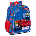Pikkukuva 1 / 3: School Bag Cars Race ready Blue 32 X 38 X 12 cm