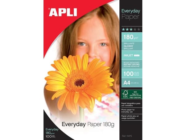 Apli fotopapir for A4-skriver (8410782114758)