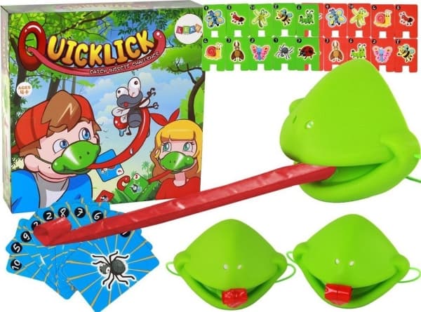 LeanToys morsomt ferdighetsspill Fast Tongue Frog - Fang insektmaskefrosk