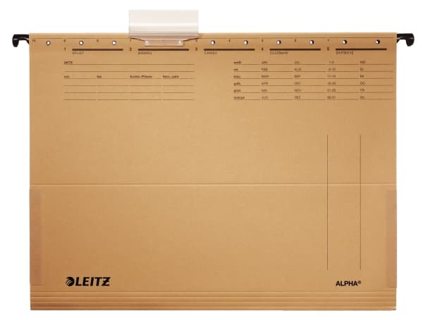 Leitz ALPHA - Hengefil - for A4 - naturlig brun