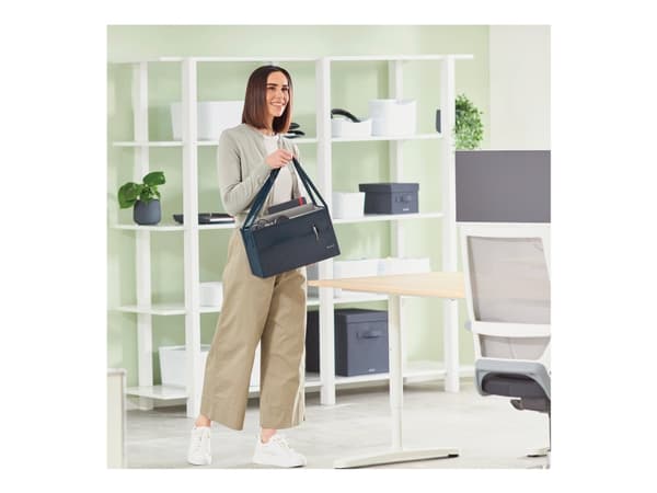 Leitz 65760089, Unisex, Taske til tilbehør, Voksen, 35,6 cm (14"), Grå, Monokromatisk