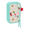 Miniatyrbillede 4 af 6: Triple Pencil Case Vaiana Blue Beige 12,5 x 19,5 x 5,5 cm 37 Pieces