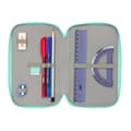 Miniatyrbillede 6 af 6: Triple Pencil Case Vaiana Blue Beige 12,5 x 19,5 x 5,5 cm 37 Pieces