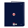 Pikkukuva 2 / 2: Ring binder Super Mario 26.5 x 33 x 4 cm Navy Blue A4