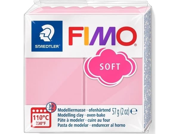 Staedtler FIMO 8020-T21, modellervoks for barn, leire, kremfarget, rosa