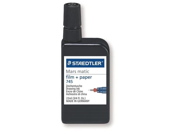 STAEDTLER Mars 745 M - Blekk - for kladdefilm - svart - 22 ml