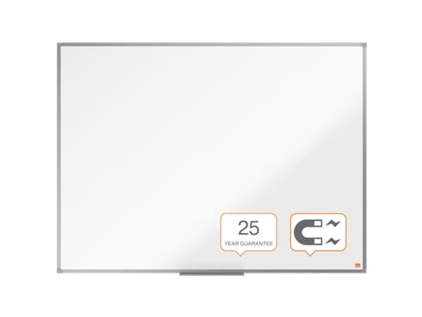 Valkotaulu Nobo Standard emaloitu 90x120cm valkoinen