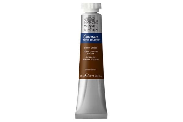 Cotman watercolour 21ml Burnt Umber 076